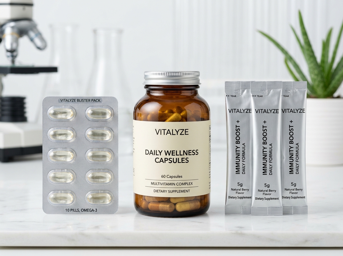 Empaque primario para suplementos (Blíster, Frascos, Sachets)
